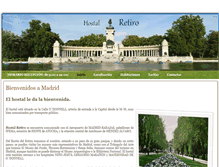 Tablet Screenshot of hostalretiro.com